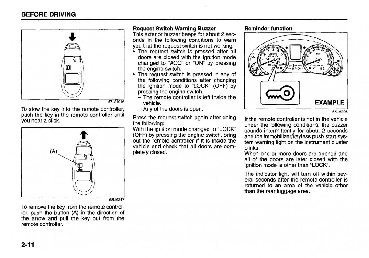 manual  Suzuki Swift IV 4 owners manual / page 30