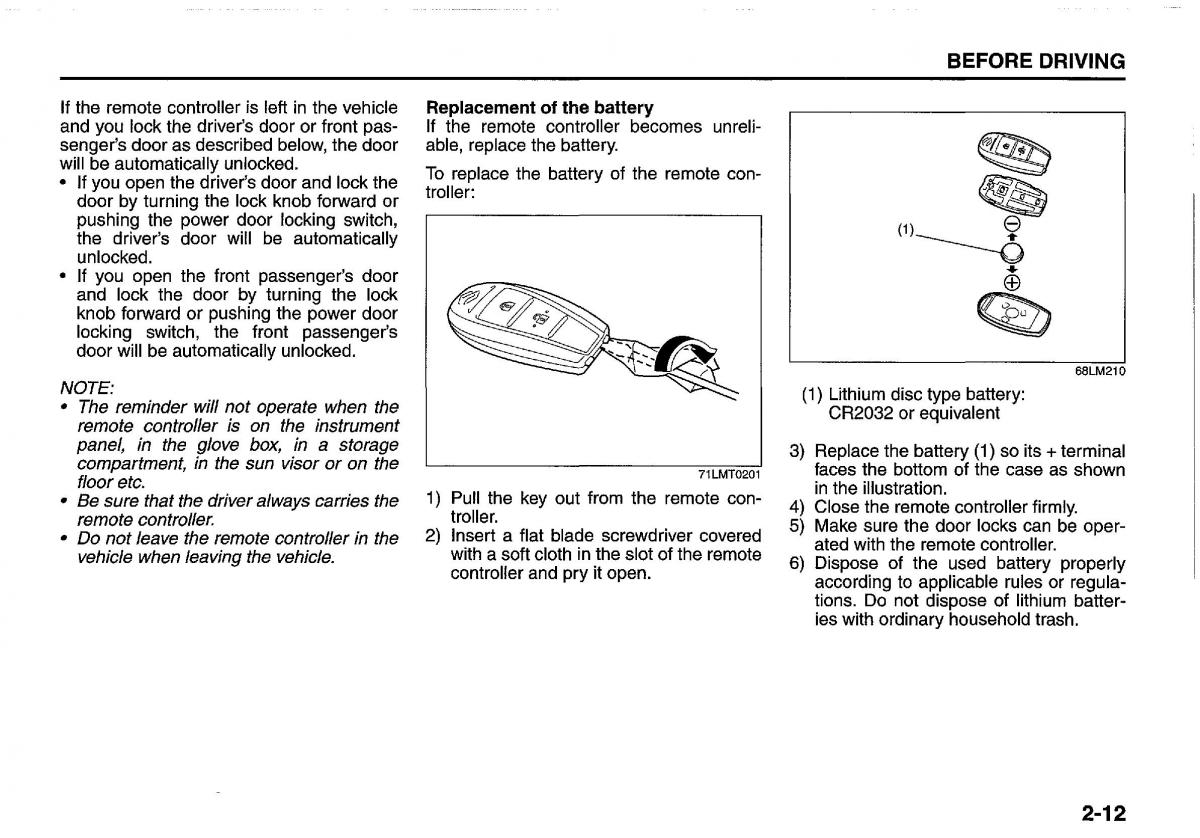 manual  Suzuki Swift IV 4 owners manual / page 31