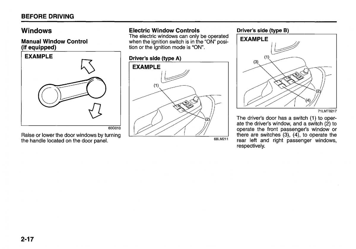 manual  Suzuki Swift IV 4 owners manual / page 36