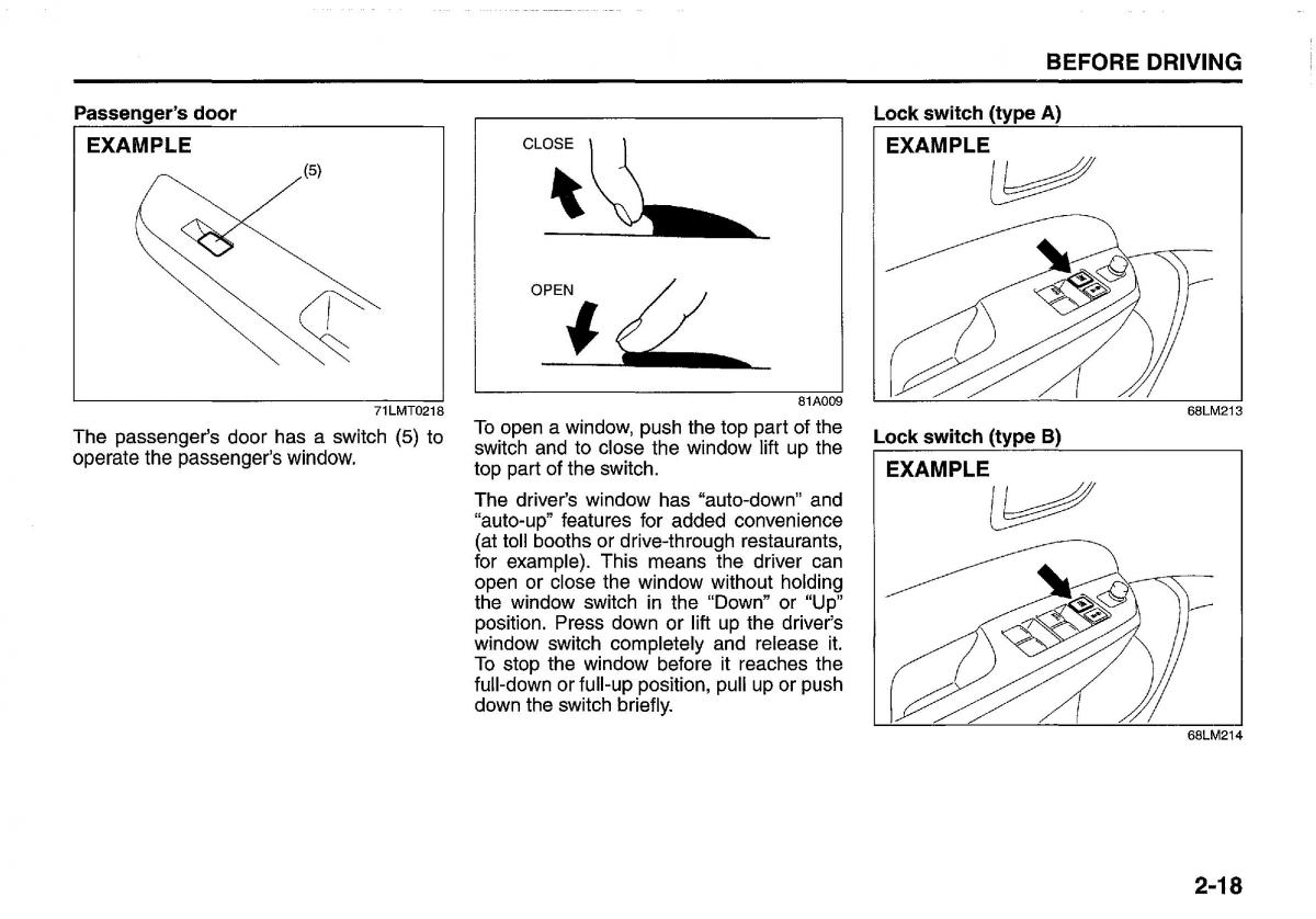 manual  Suzuki Swift IV 4 owners manual / page 37