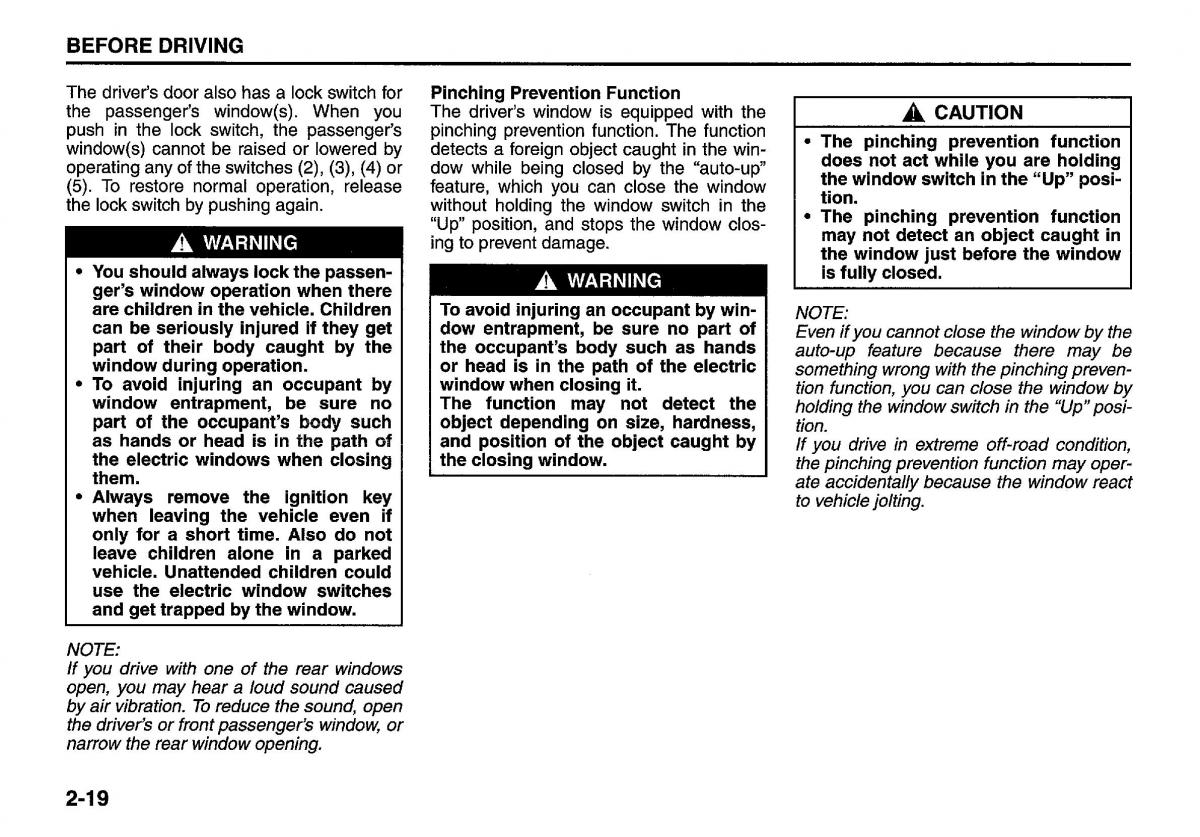 manual  Suzuki Swift IV 4 owners manual / page 38