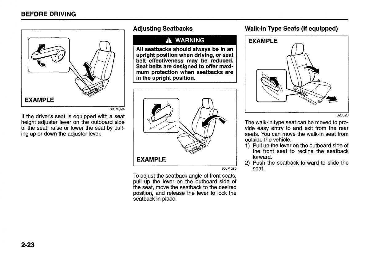 manual  Suzuki Swift IV 4 owners manual / page 42