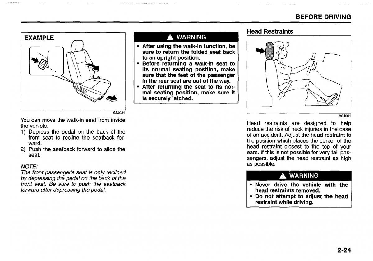 manual  Suzuki Swift IV 4 owners manual / page 43