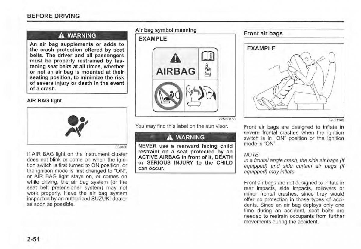 Suzuki Vitara II 2 owners manual / page 70