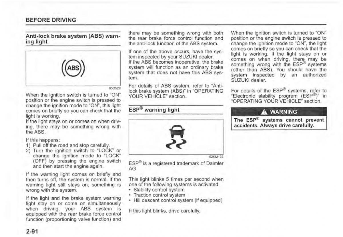 Suzuki Vitara II 2 owners manual / page 110