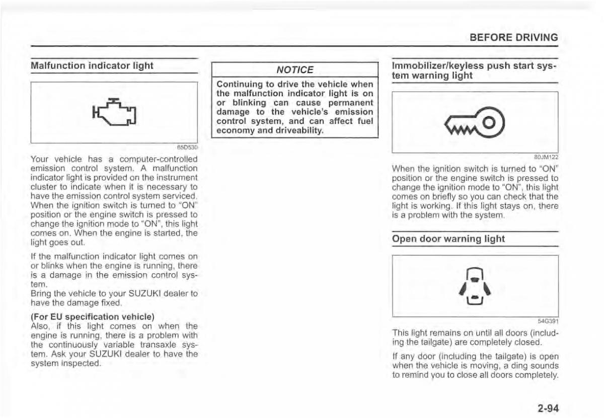 Suzuki Vitara II 2 owners manual / page 113