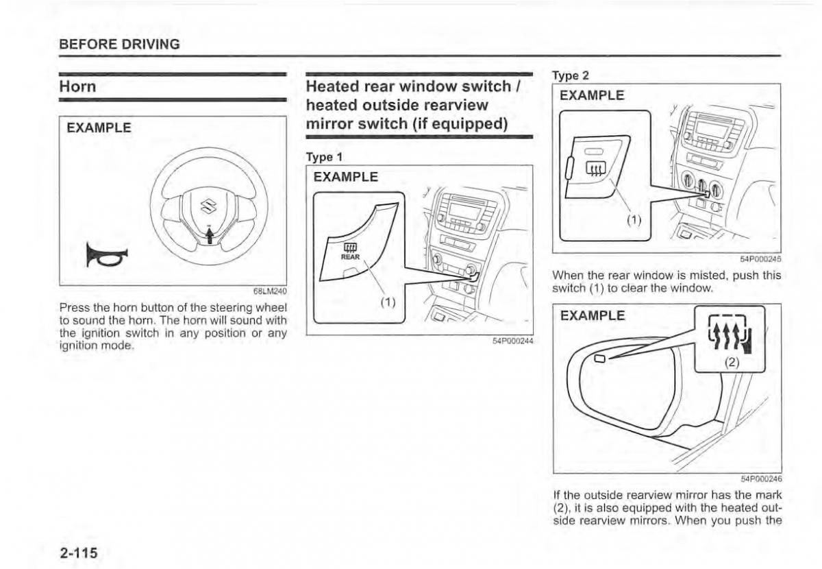 Suzuki Vitara II 2 owners manual / page 134