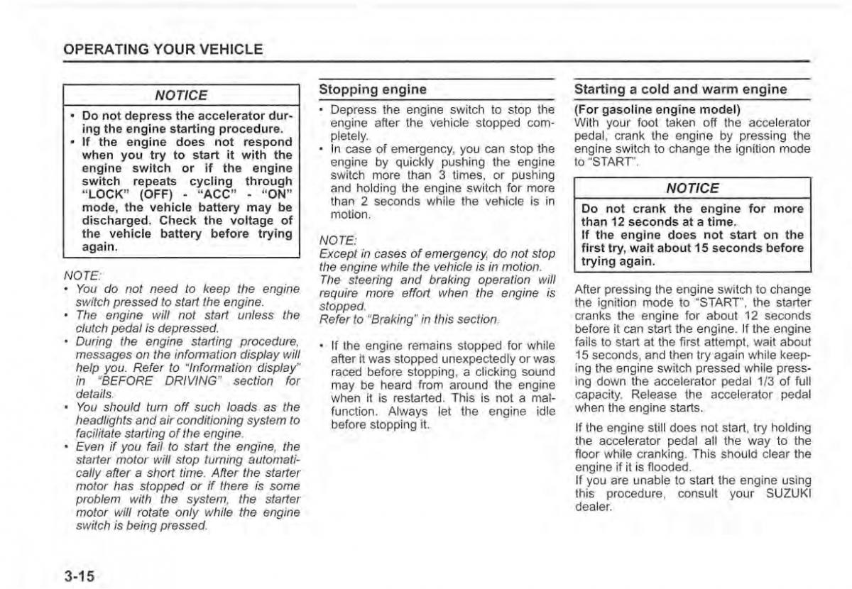 Suzuki Vitara II 2 owners manual / page 152