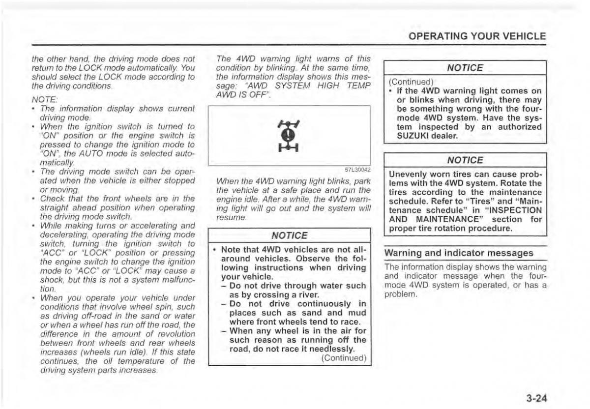 Suzuki Vitara II 2 owners manual / page 161