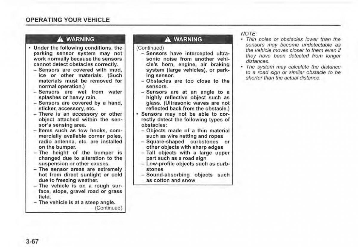 Suzuki Vitara II 2 owners manual / page 204