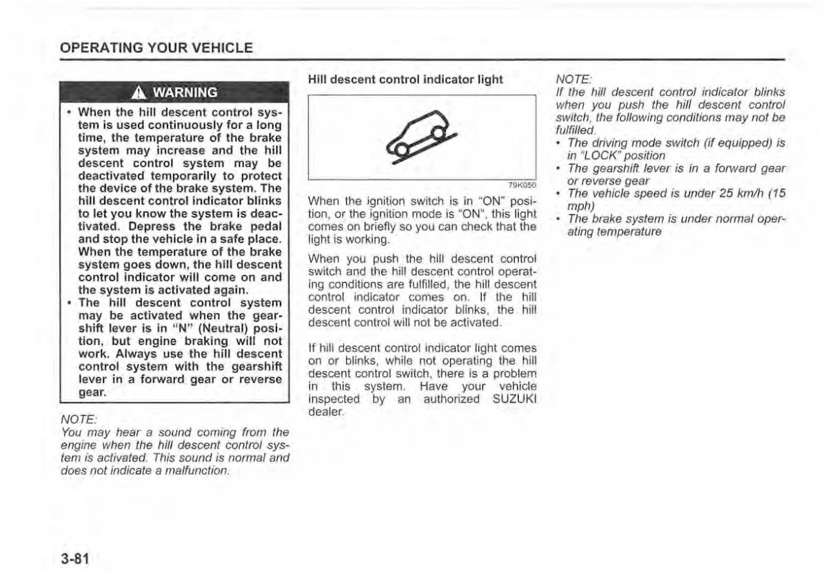 Suzuki Vitara II 2 owners manual / page 218