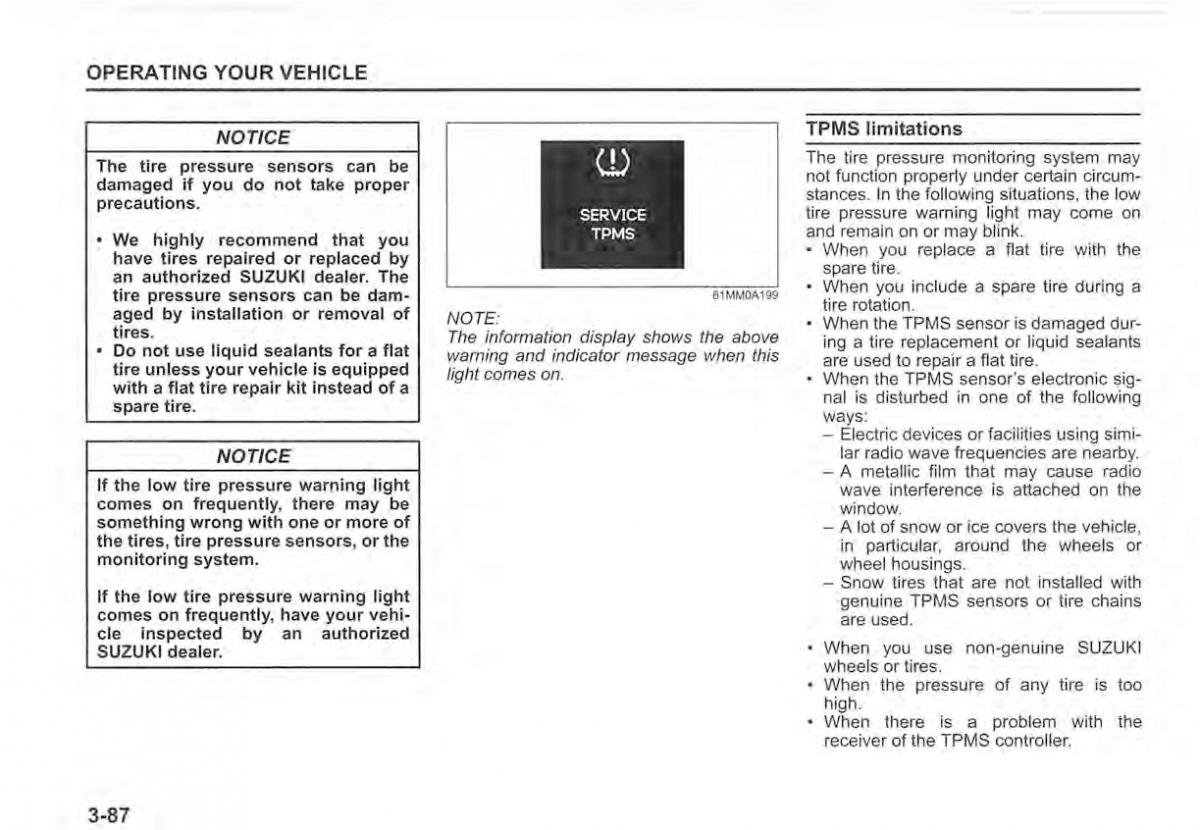 Suzuki Vitara II 2 owners manual / page 224