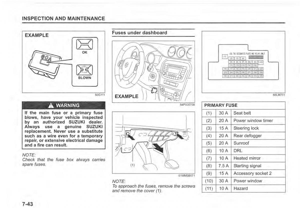 Suzuki Vitara II 2 owners manual / page 376