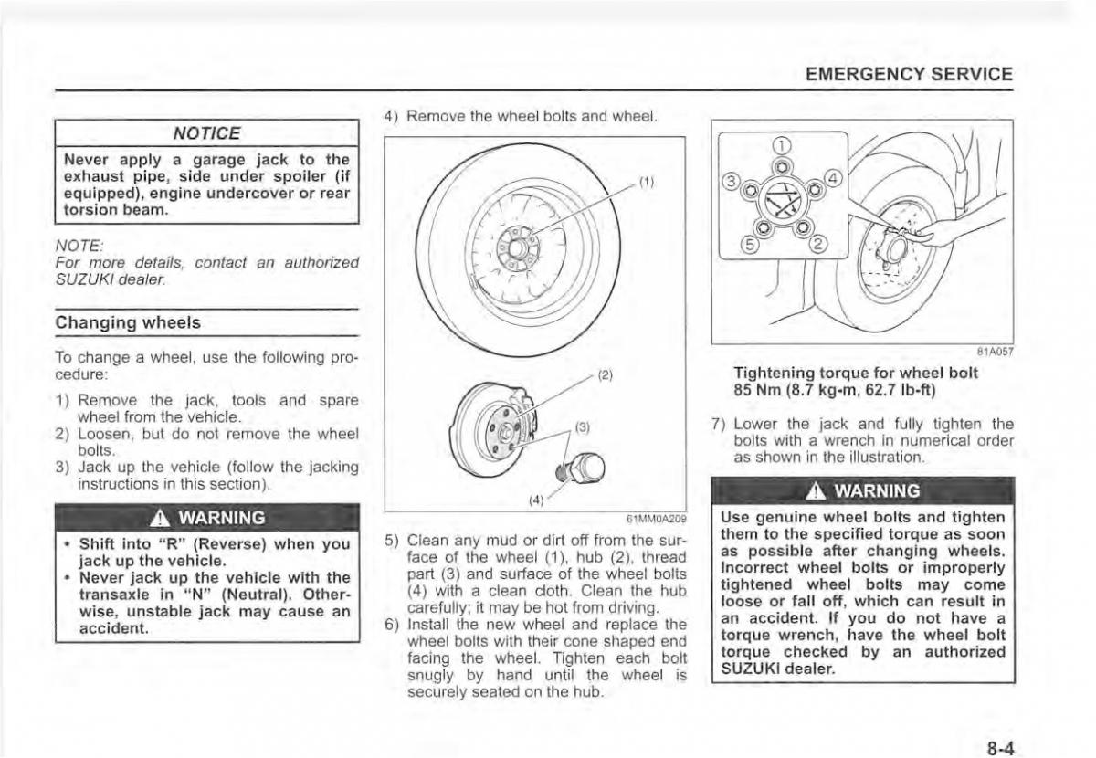 Suzuki Vitara II 2 owners manual / page 399