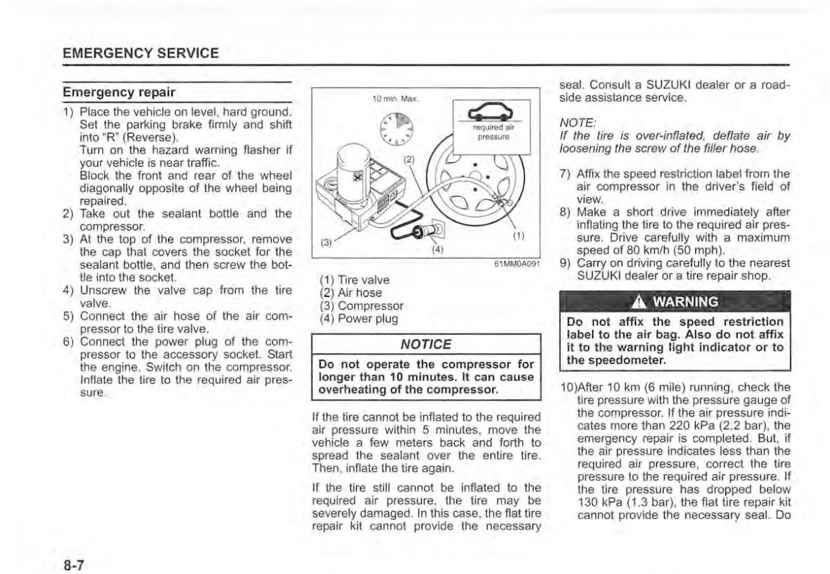 Suzuki Vitara II 2 owners manual / page 402