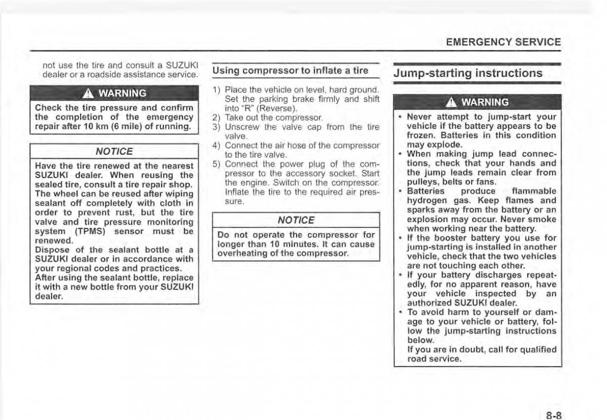 Suzuki Vitara II 2 owners manual / page 403