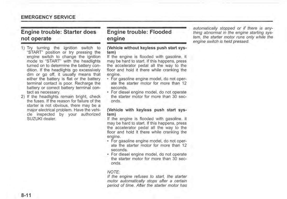 Suzuki Vitara II 2 owners manual / page 406