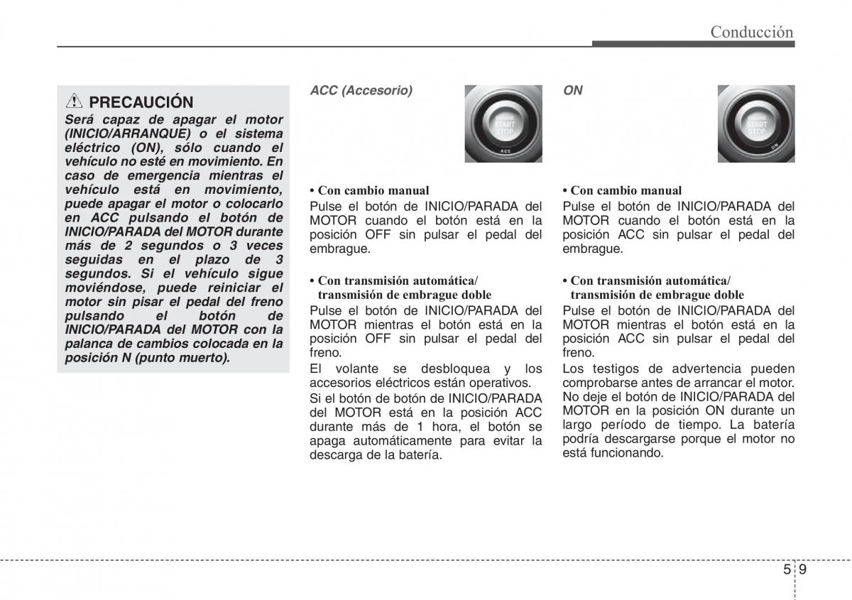 Hyundai Veloster I 1 manual del propietario / page 220