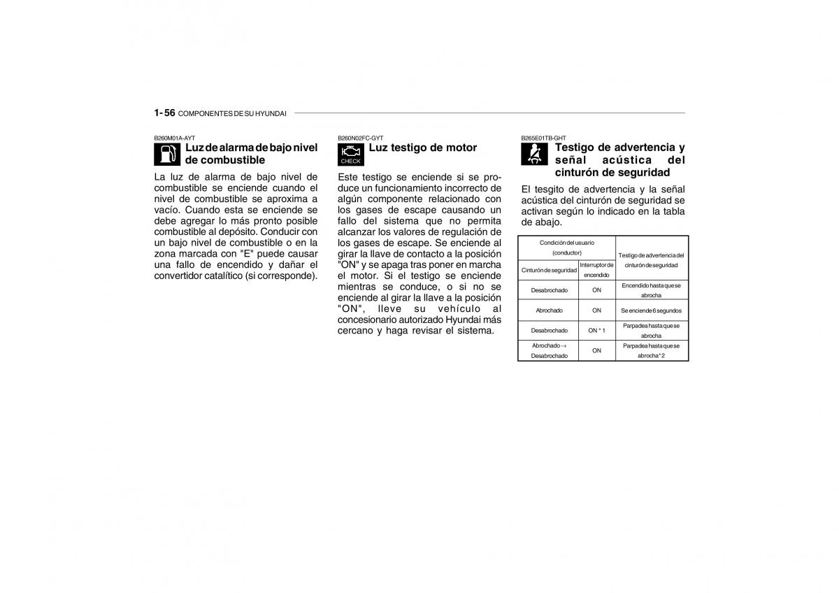 Hyundai Getz manual del propietario / page 65