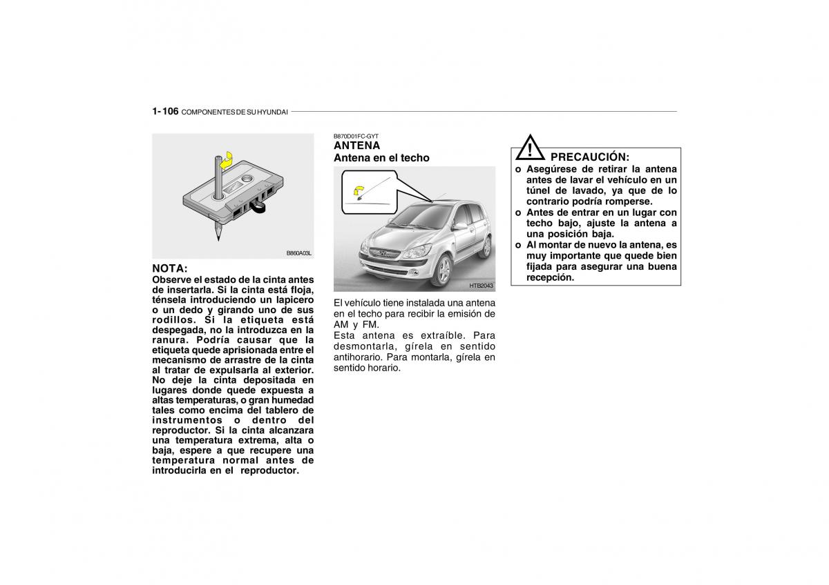 Hyundai Getz manual del propietario / page 115