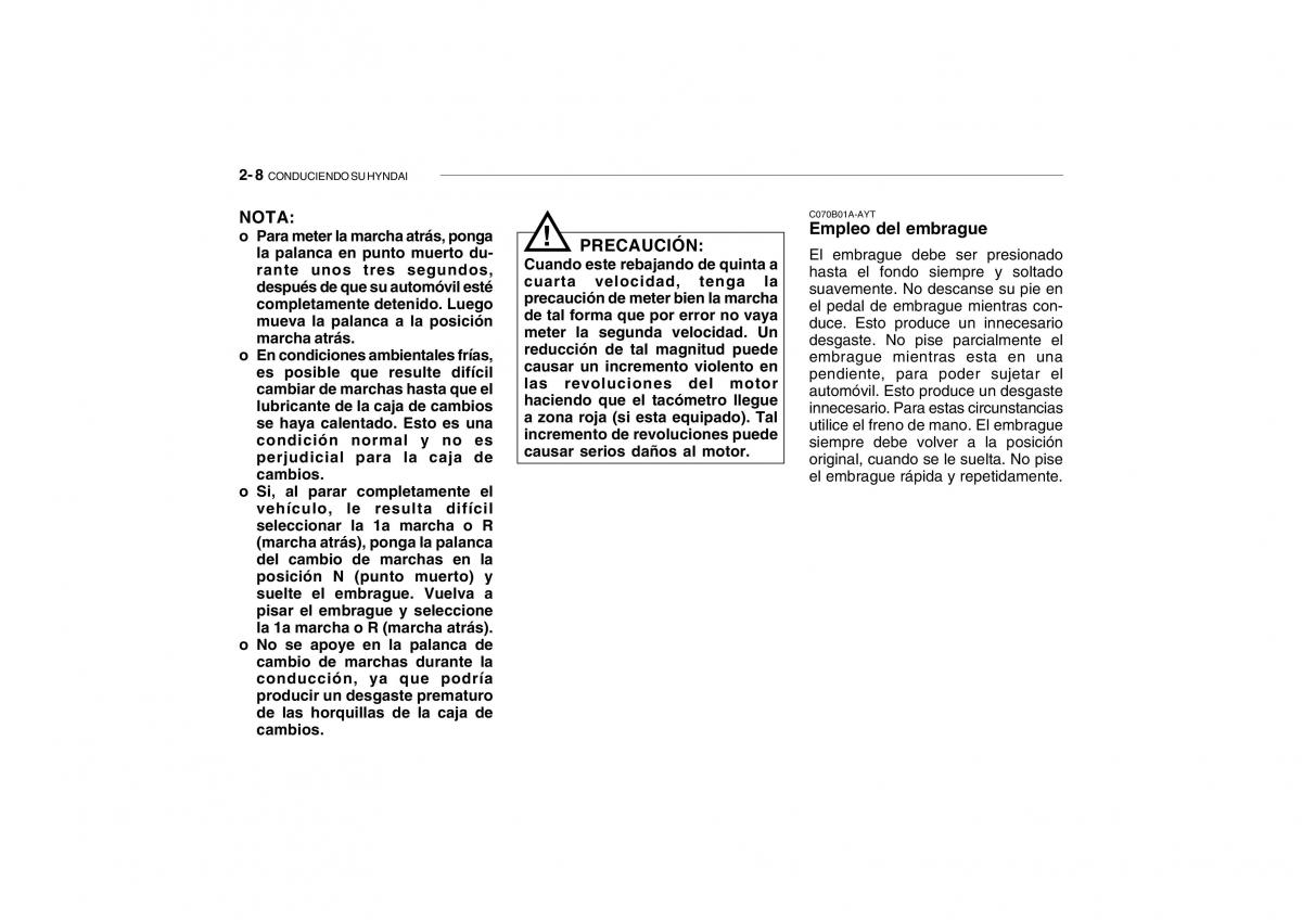 Hyundai Getz manual del propietario / page 123