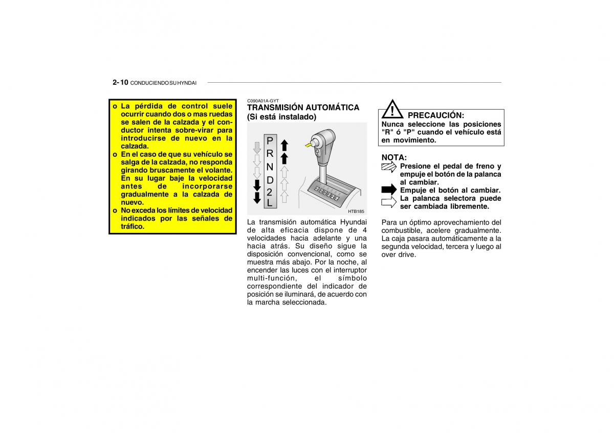 Hyundai Getz manual del propietario / page 125