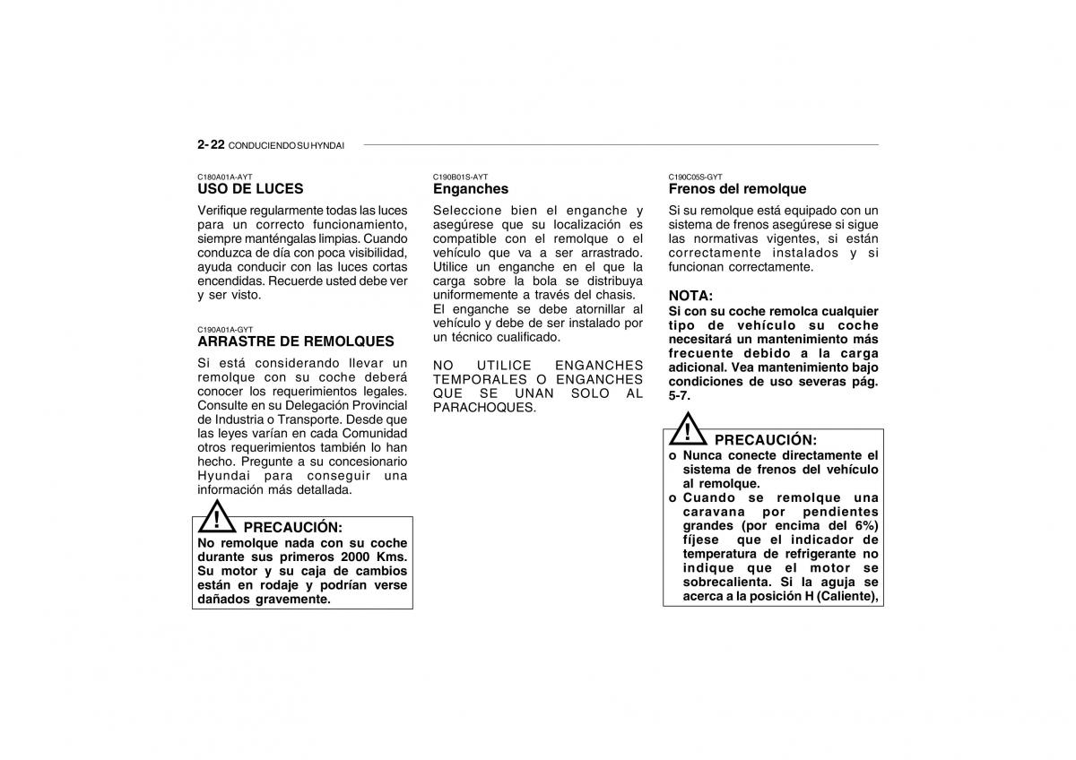 Hyundai Getz manual del propietario / page 137