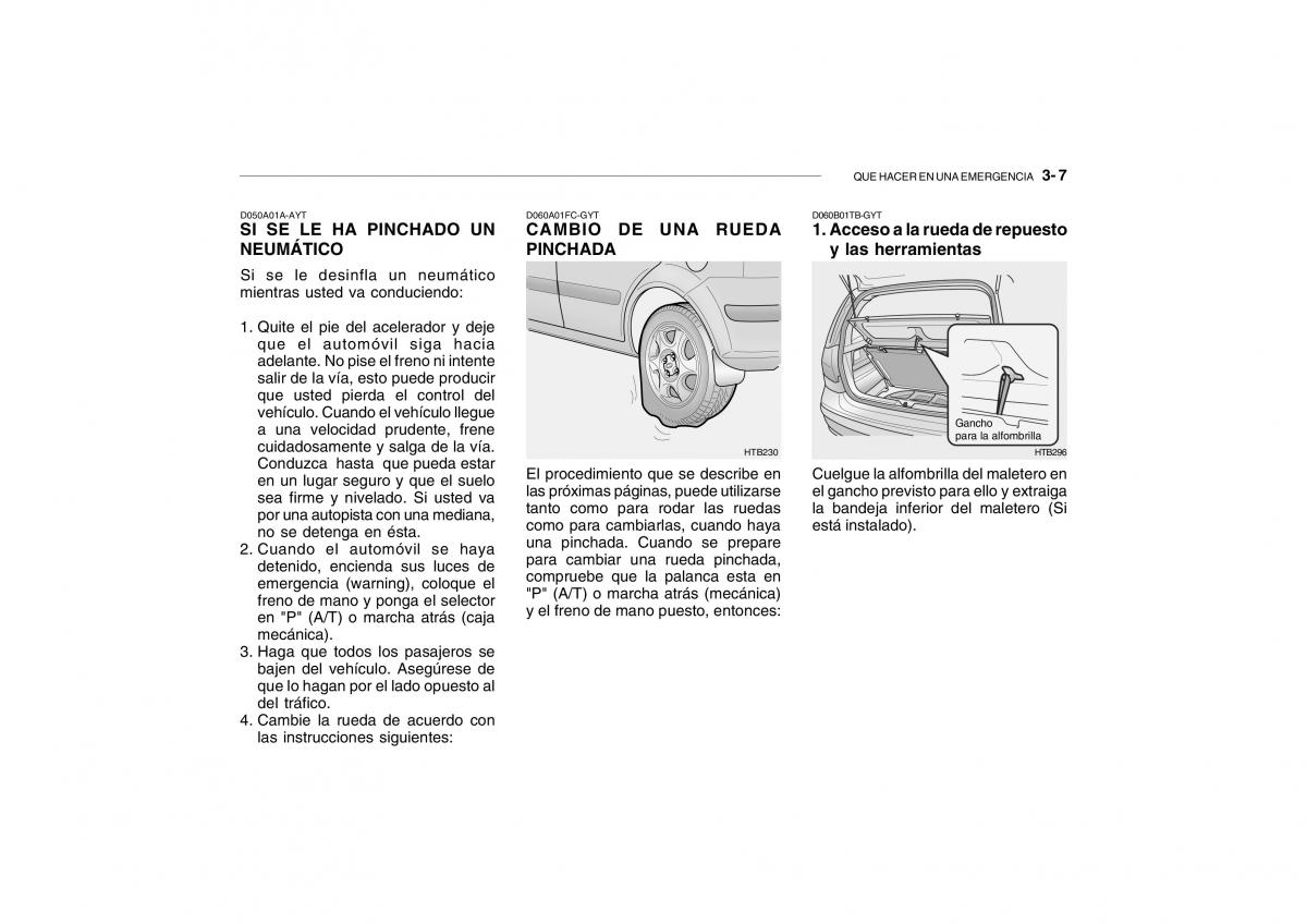 Hyundai Getz manual del propietario / page 148