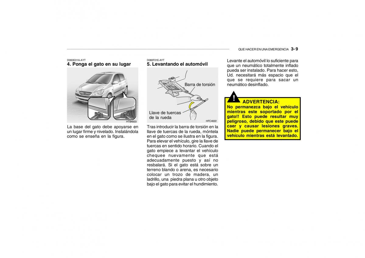 Hyundai Getz manual del propietario / page 150