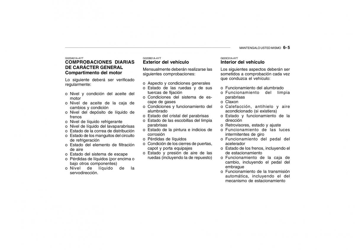 Hyundai Getz manual del propietario / page 170