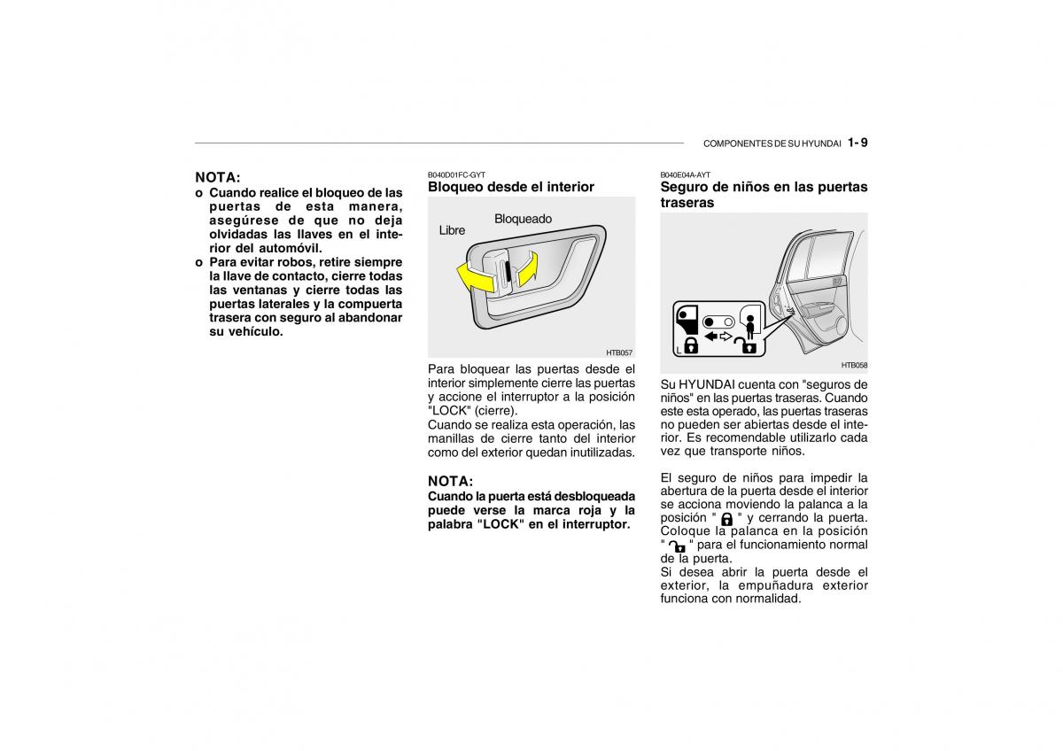 Hyundai Getz manual del propietario / page 18