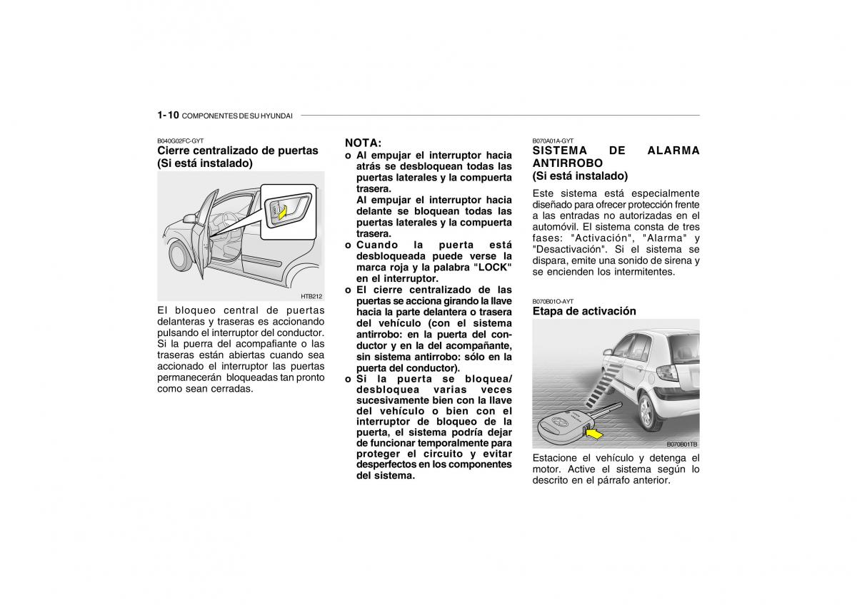 Hyundai Getz manual del propietario / page 19