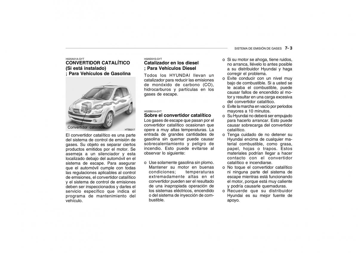 Hyundai Getz manual del propietario / page 196