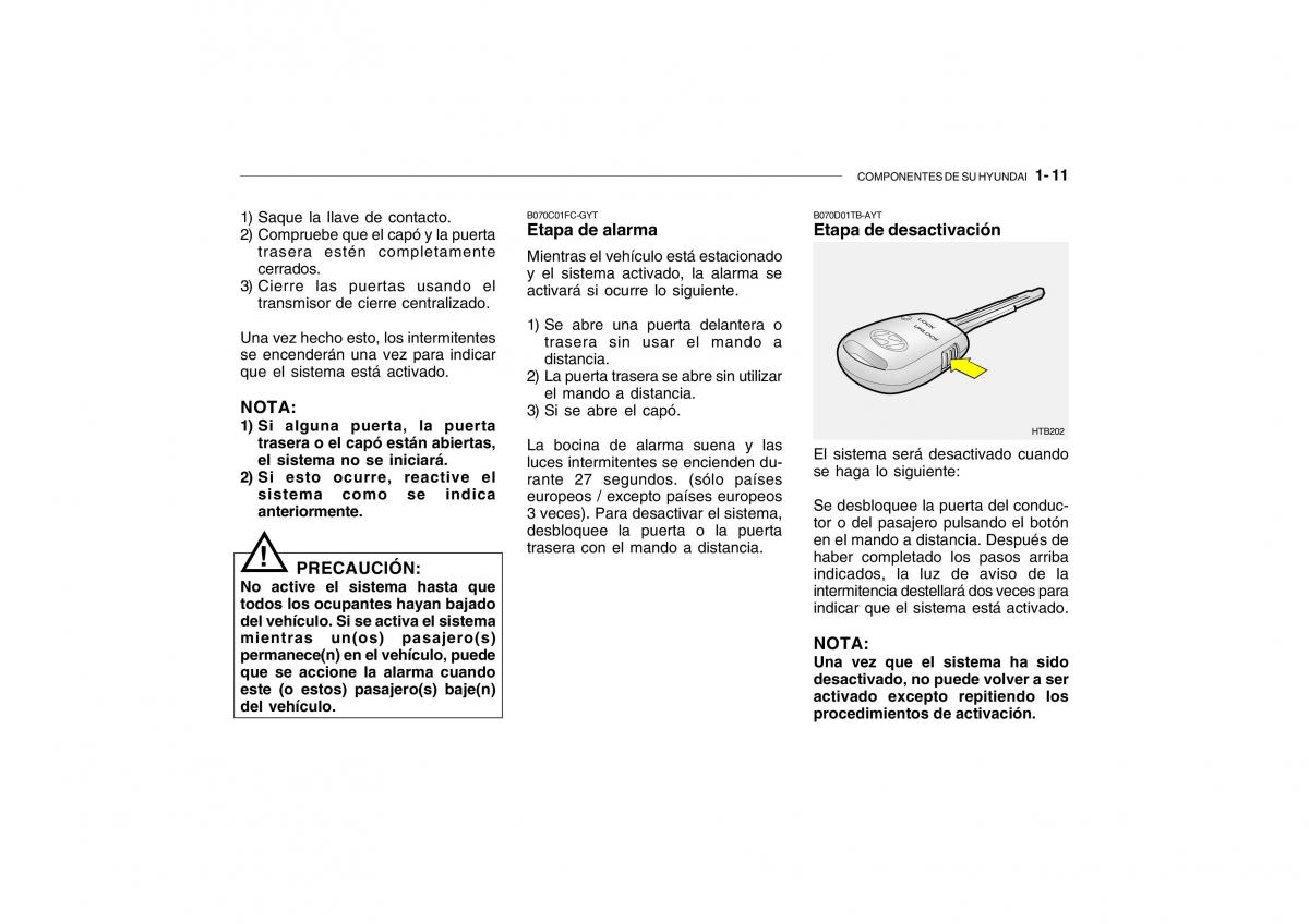 Hyundai Getz manual del propietario / page 20