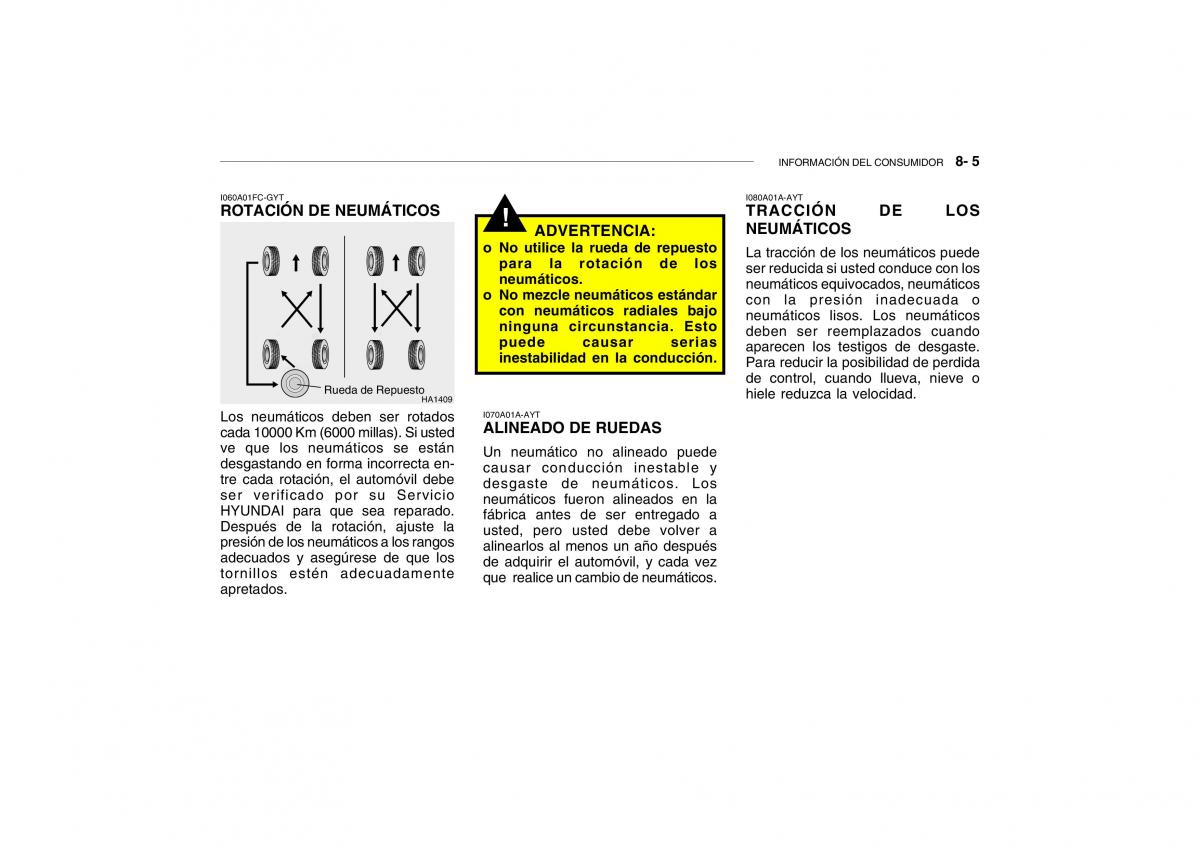 Hyundai Getz manual del propietario / page 202