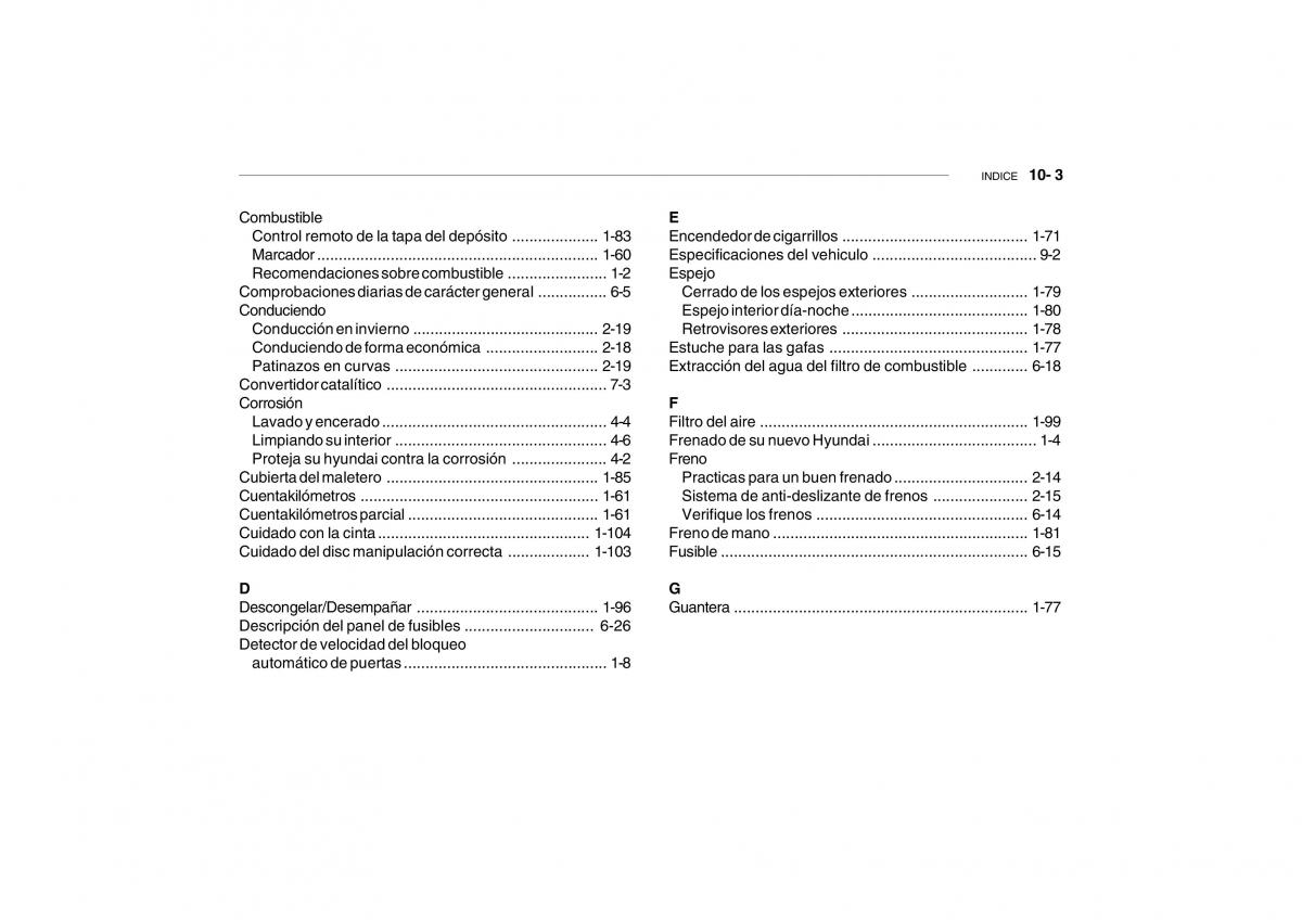 Hyundai Getz manual del propietario / page 210