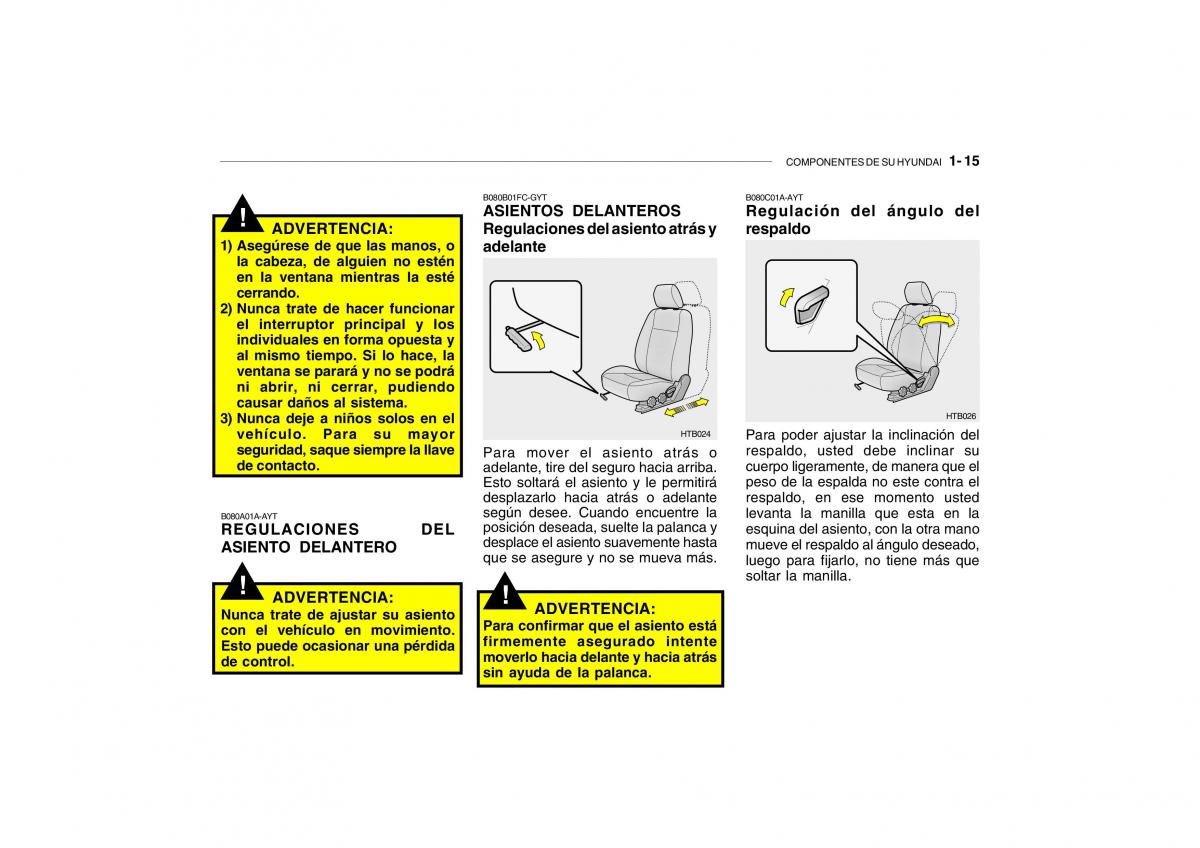 Hyundai Getz manual del propietario / page 24