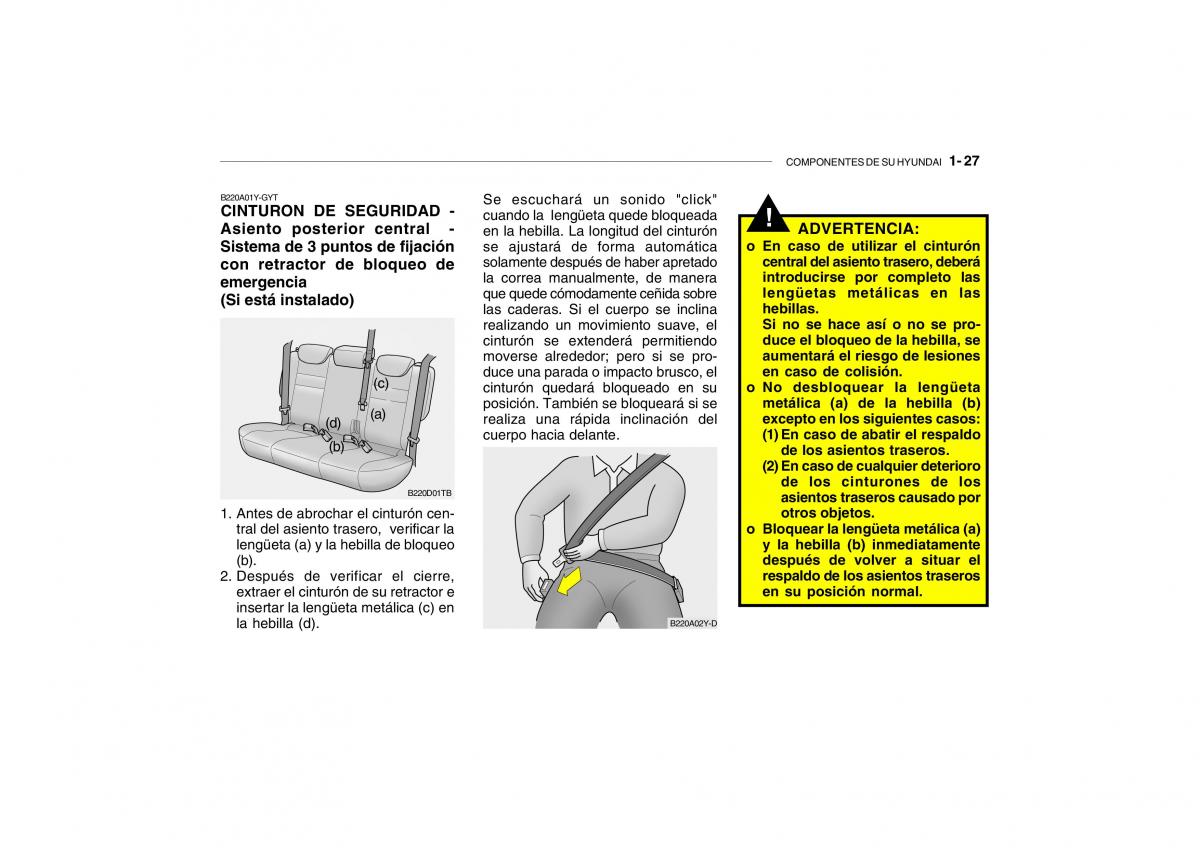 Hyundai Getz manual del propietario / page 36