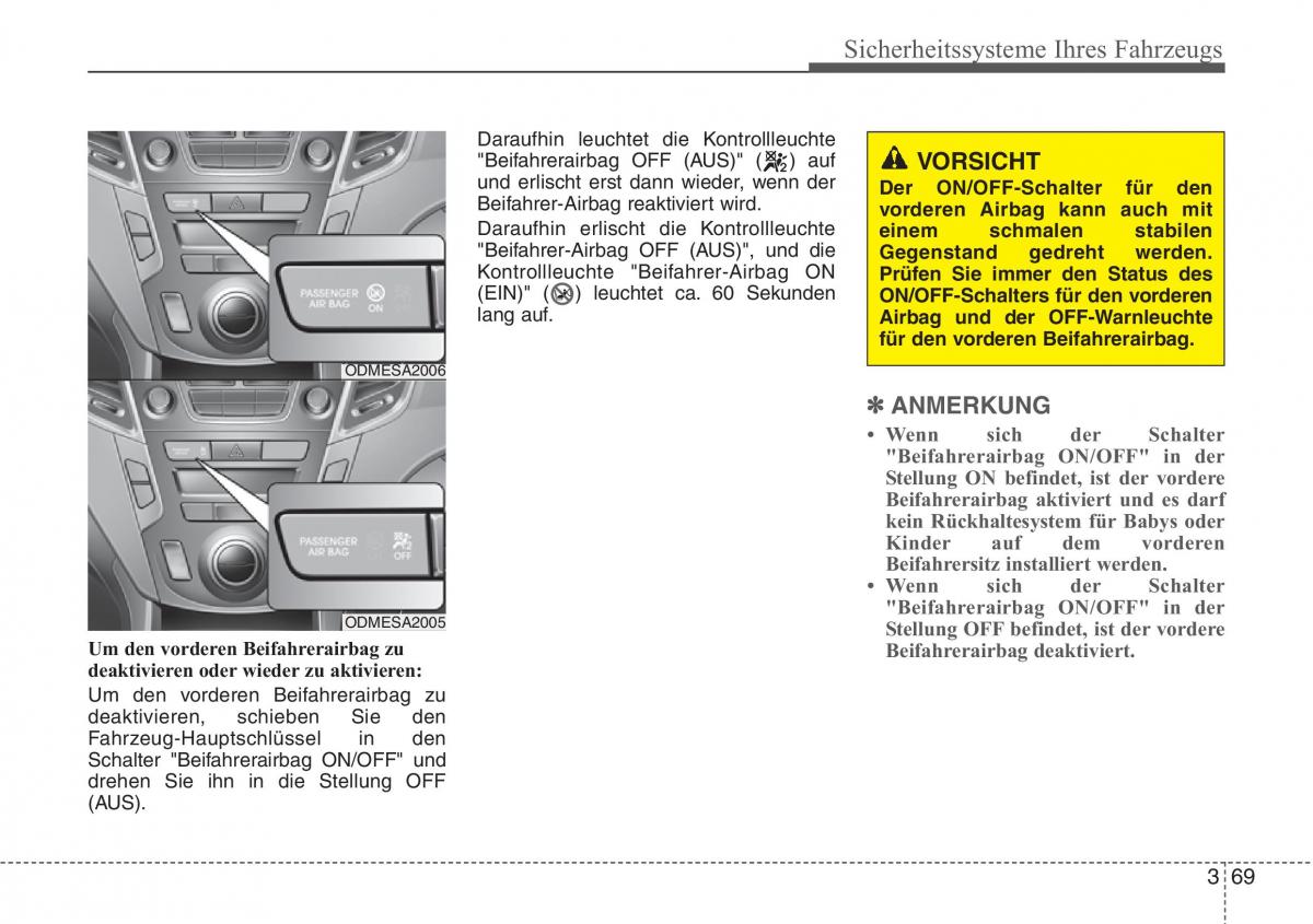 Hyundai Santa Fe III 3 Handbuch / page 88