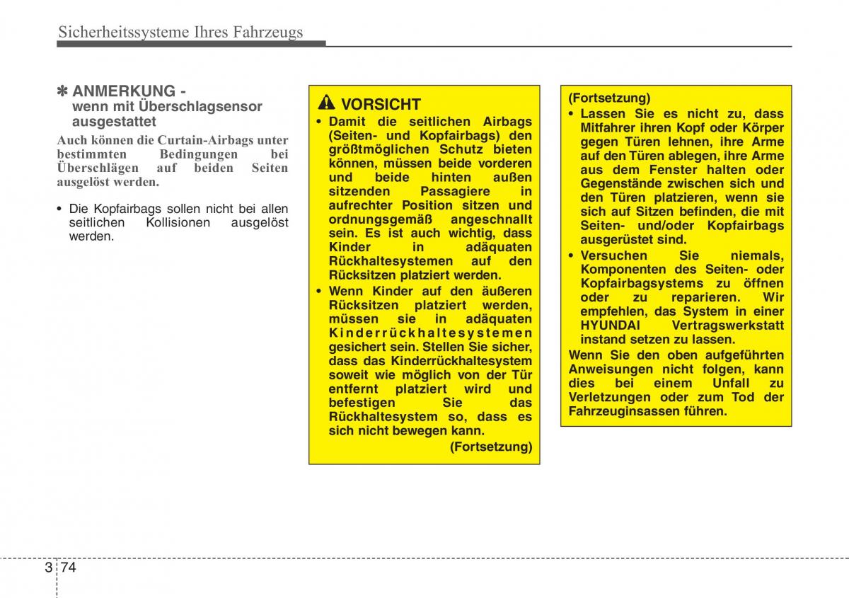 Hyundai Santa Fe III 3 Handbuch / page 93