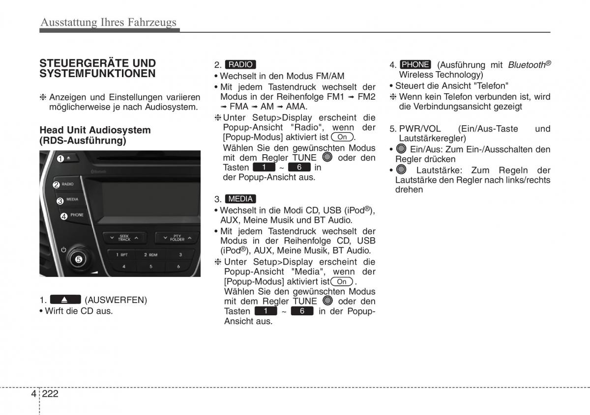 Hyundai Santa Fe III 3 Handbuch / page 325