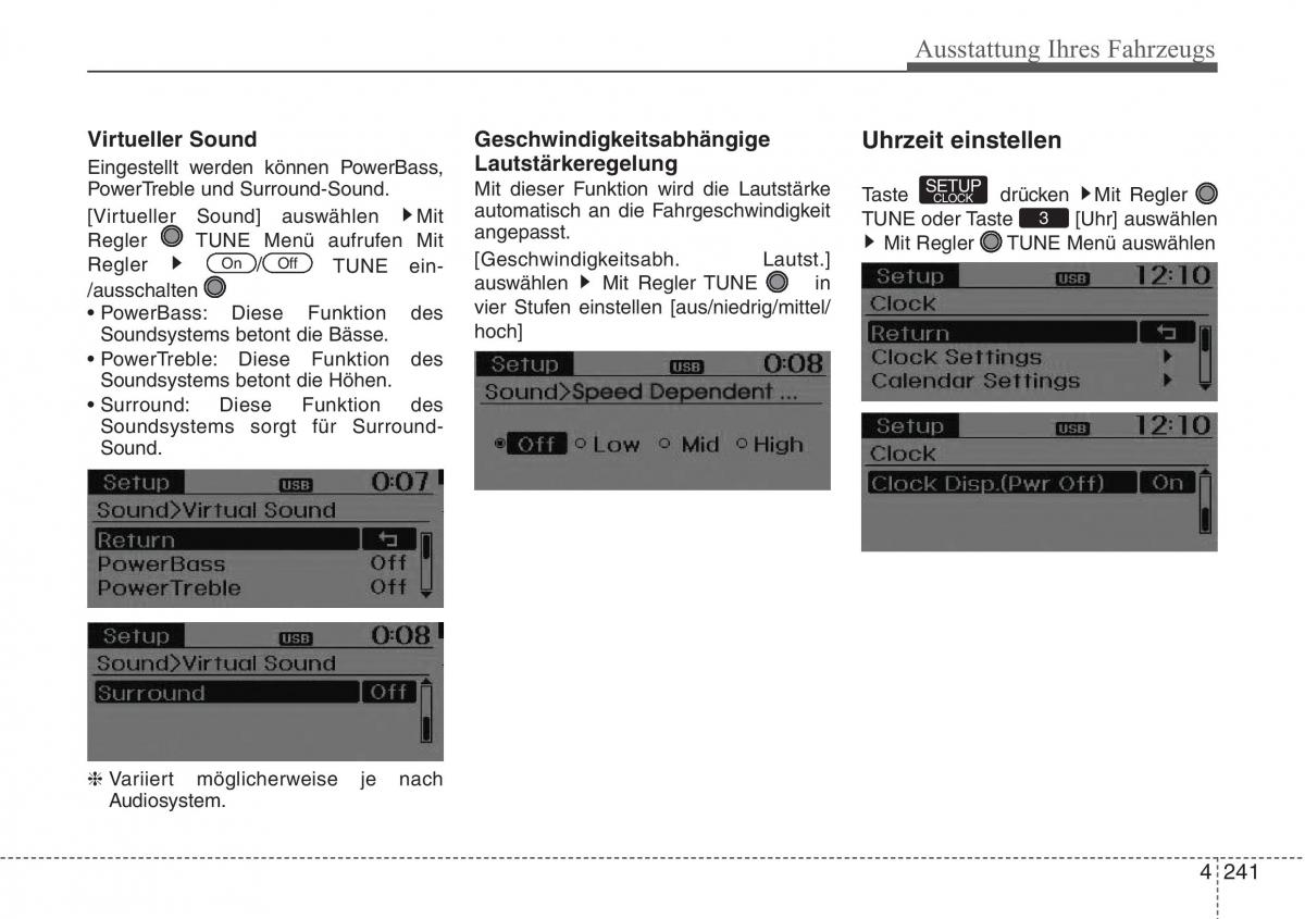 Hyundai Santa Fe III 3 Handbuch / page 344