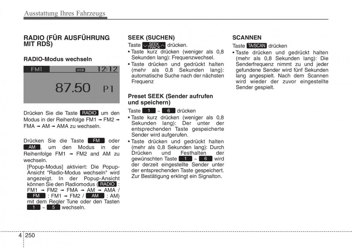 Hyundai Santa Fe III 3 Handbuch / page 353