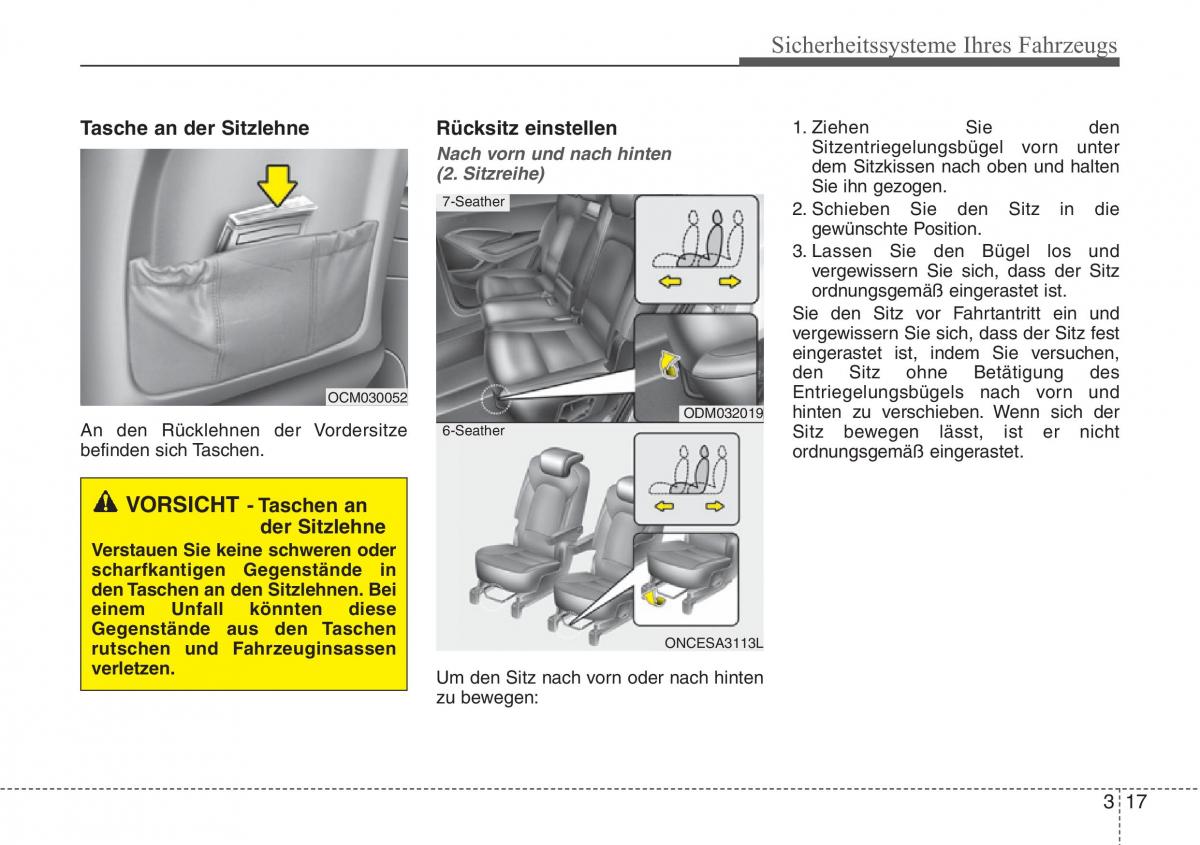 Hyundai Santa Fe III 3 Handbuch / page 36