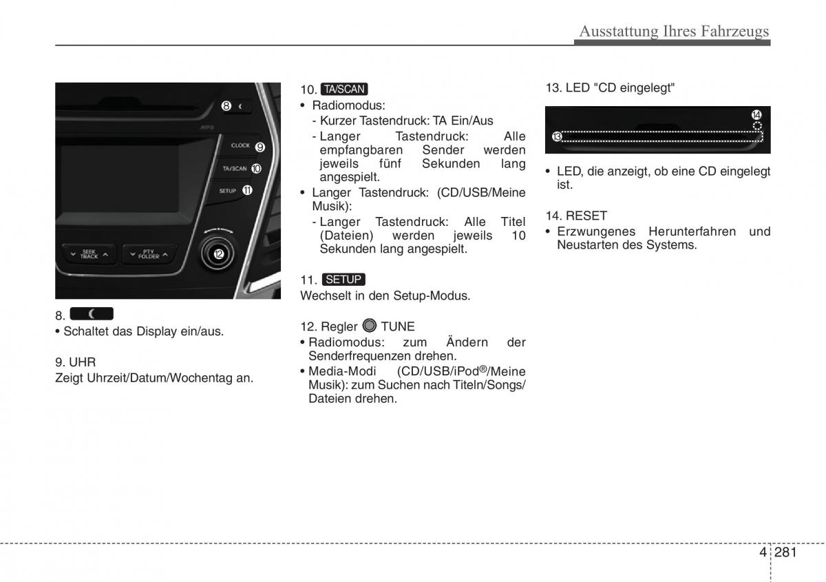 Hyundai Santa Fe III 3 Handbuch / page 384