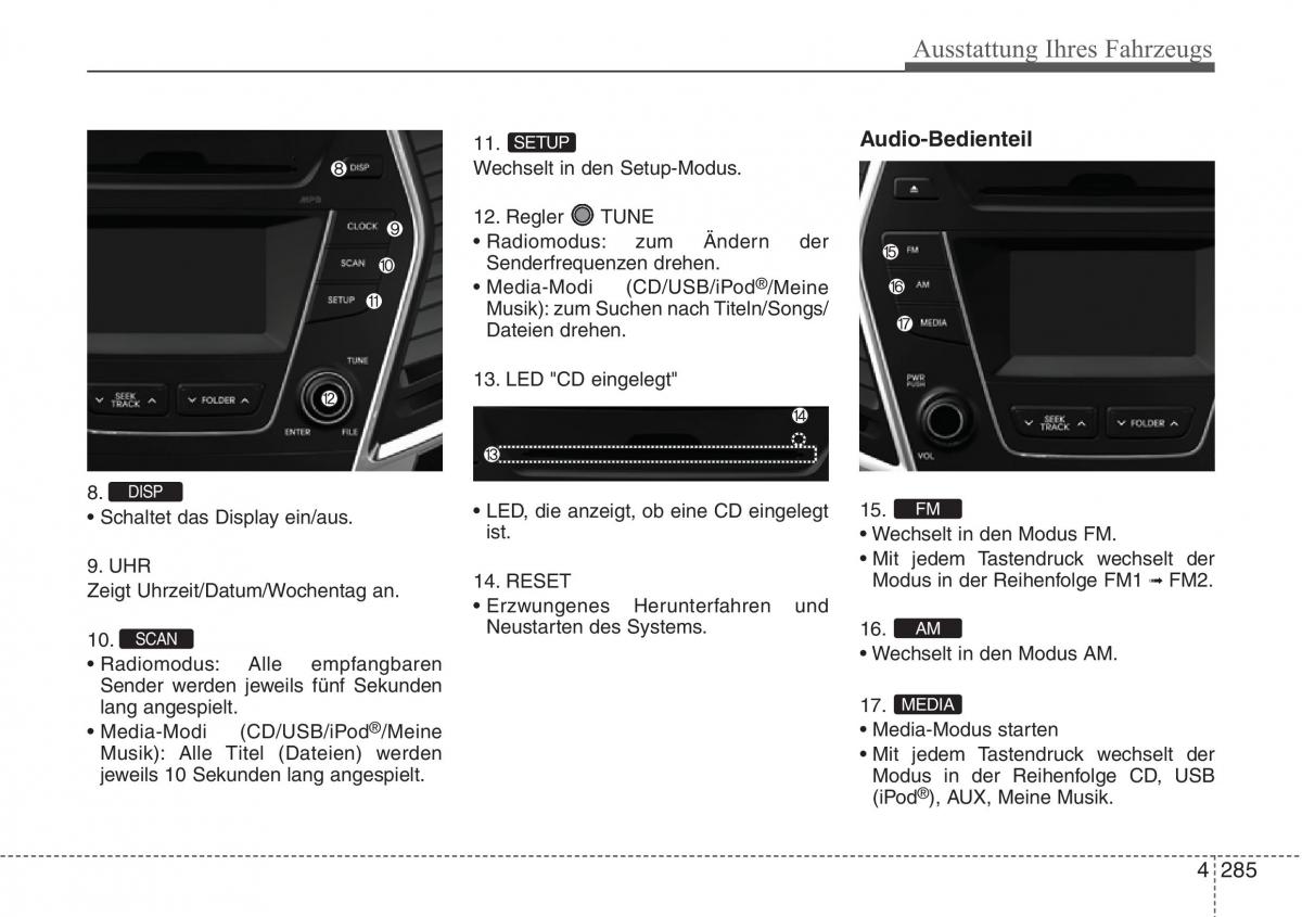 Hyundai Santa Fe III 3 Handbuch / page 388