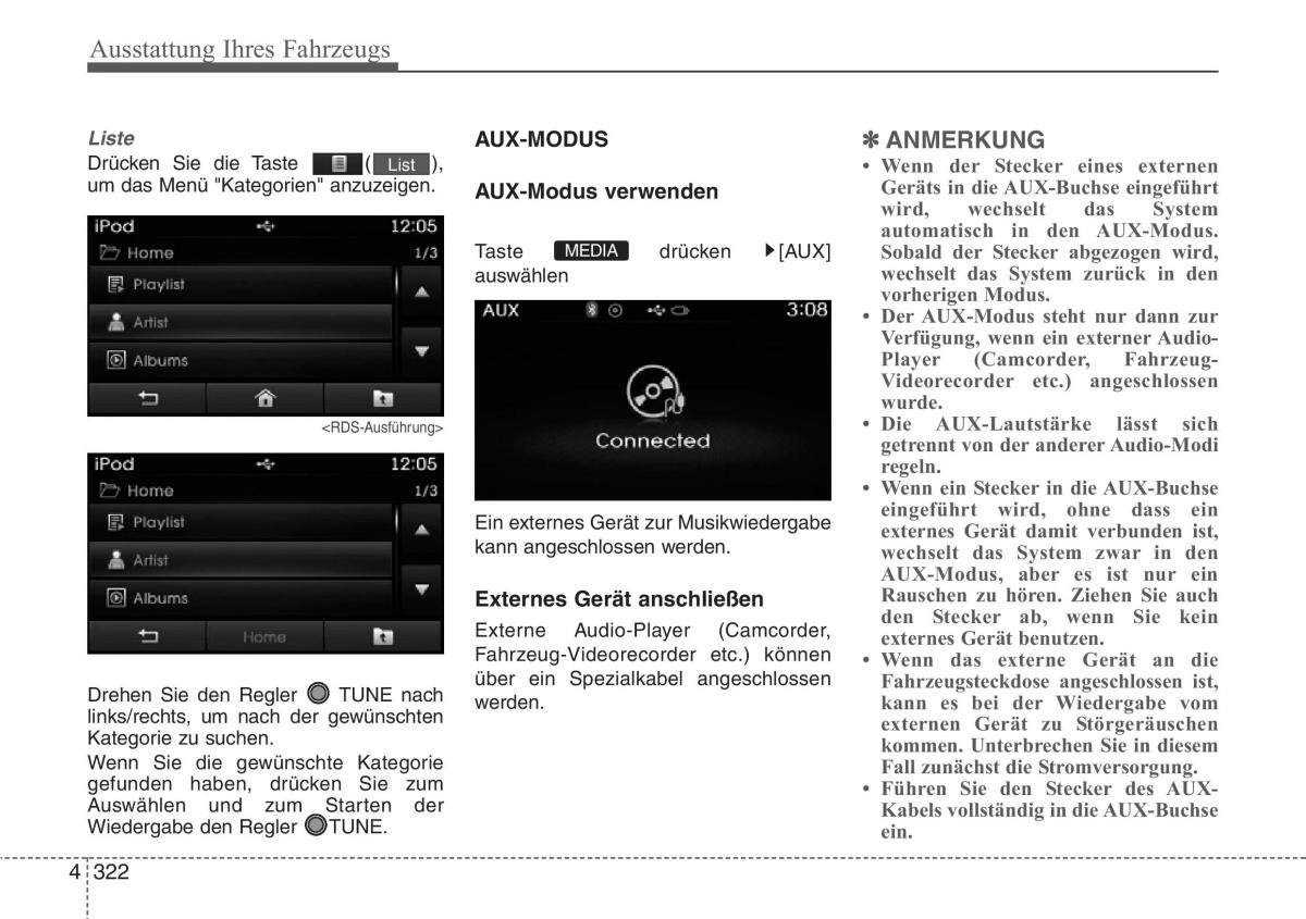 Hyundai Santa Fe III 3 Handbuch / page 425