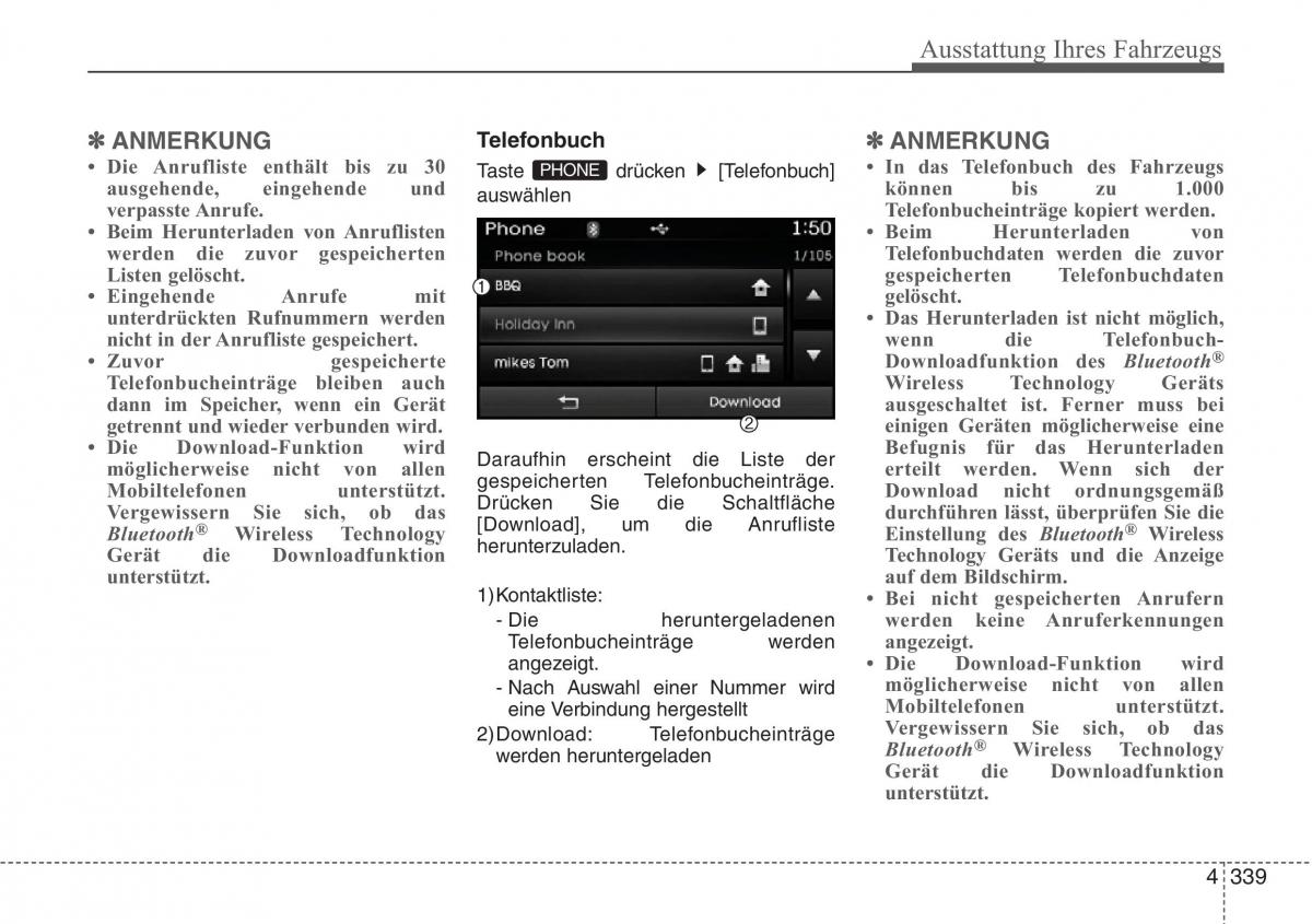 Hyundai Santa Fe III 3 Handbuch / page 442