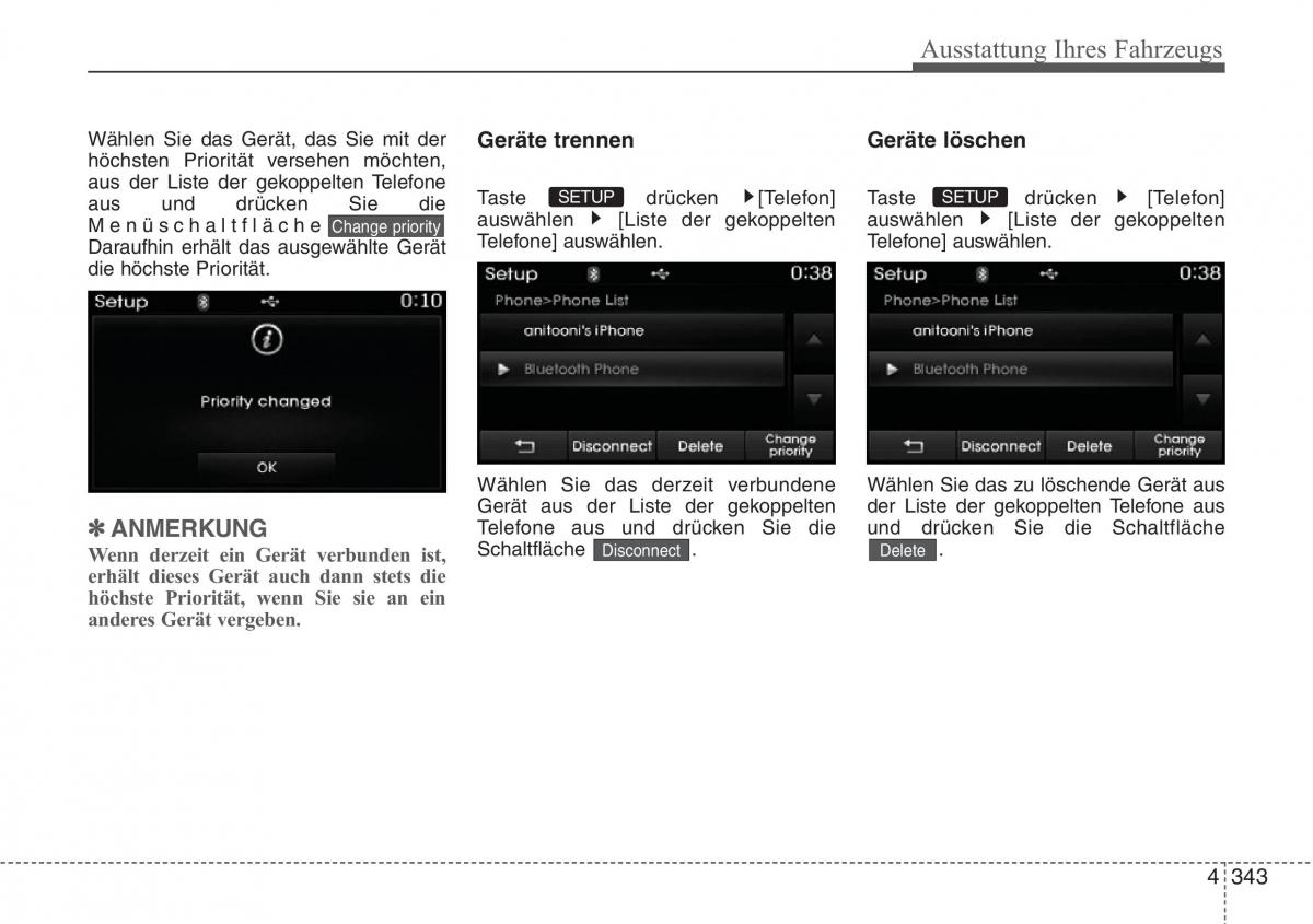 Hyundai Santa Fe III 3 Handbuch / page 446