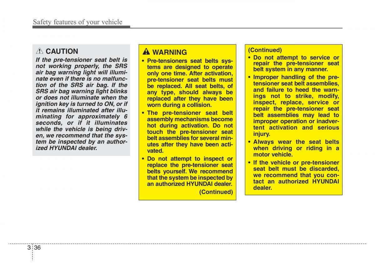 Hyundai Santa Fe III 3 owners manual / page 55